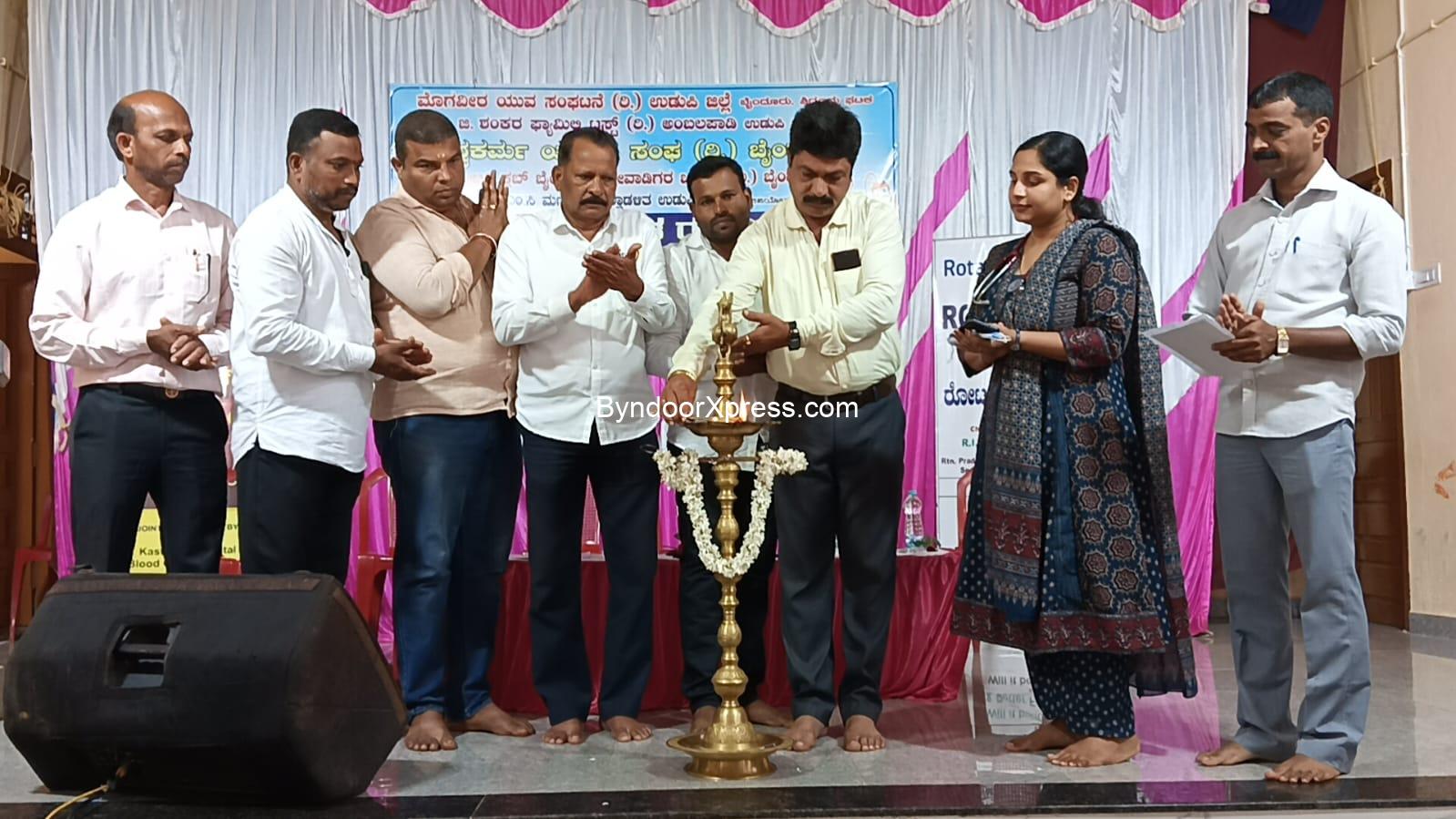 ಬೈಂದೂರು ರೋಟರಿ ಭವನದಲ್ಲಿ ಸ್ವಯಂಪ್ರೇರಿತ ರಕ್ತದಾನ ಶಿಬಿರ