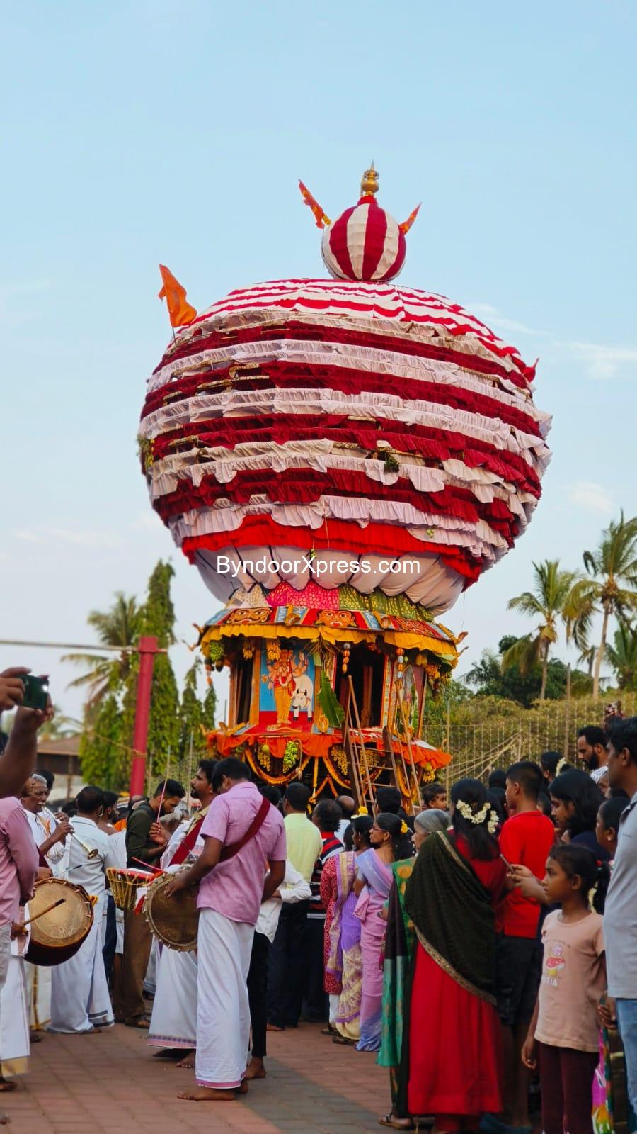 ಬೈಂದೂರು ಶ್ರೀ ಸೇನೇಶ್ವರ ದೇವರ ಮನ್ಮಹಾ ರಥೋತ್ಸವ ಸಂಪನ್ನ